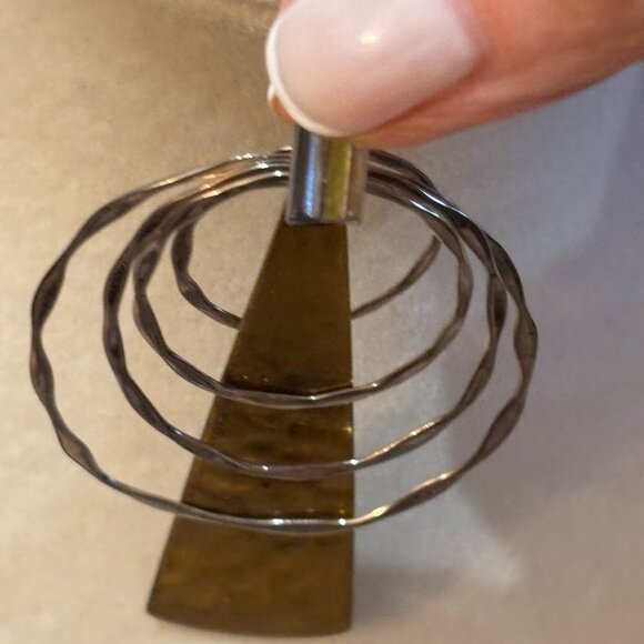 Robert Lee Morris (RLM) Studio Sterling Silver- Brass Necklace - Picture 7 of 13